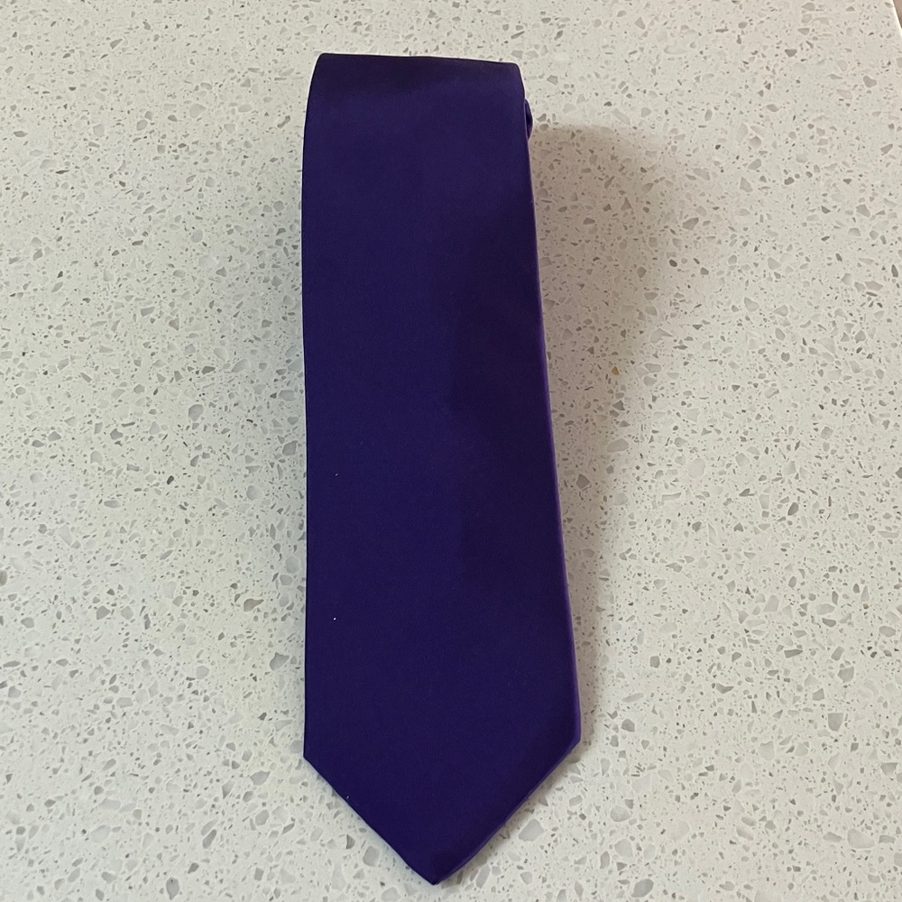 Michael Kors Deep Royal Purple Solid Tie NWT